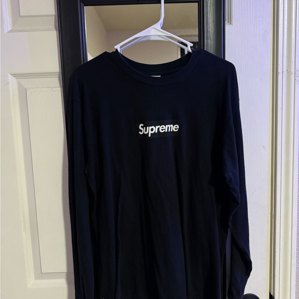 Supreme Black Long Sleeve Shirt